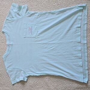 Vineyard Vines Light Green Womens Tee with Pocket XS But Measures Like S/M